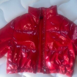 Love Tree Shiny Red Puffer Jacket